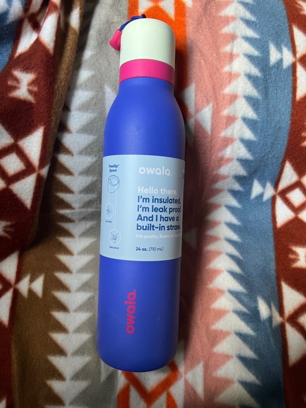 Owala ~Teen Spirit~ Insulated Water Bottle - Purple & Pink